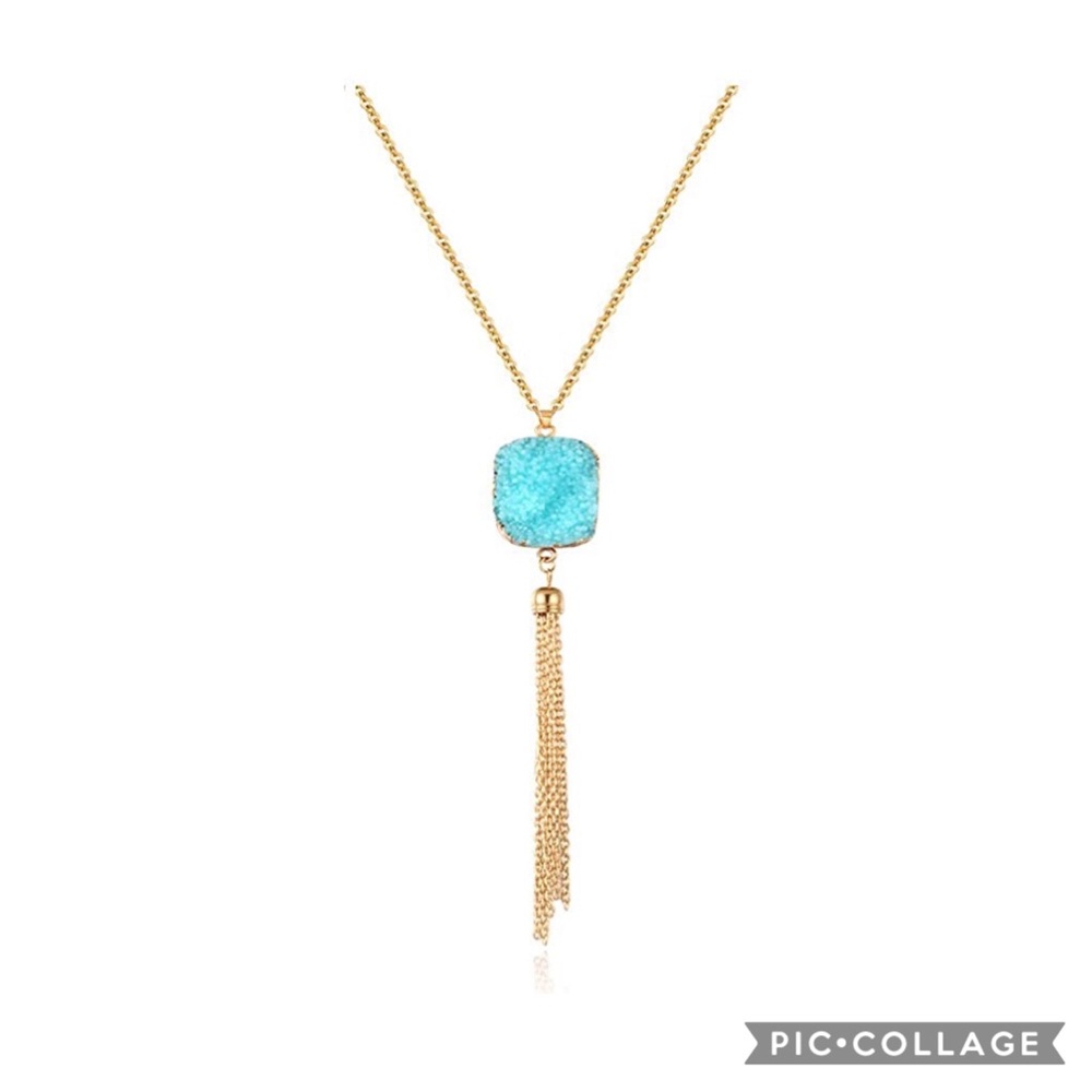 🔥LONG GOLD BOHEMIAN NECKLACE 🌻NWT🏷 - Picture 2 of 10